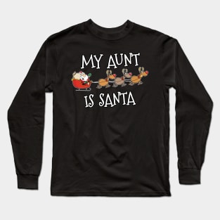 Matching family Christmas outfit Aunt Long Sleeve T-Shirt